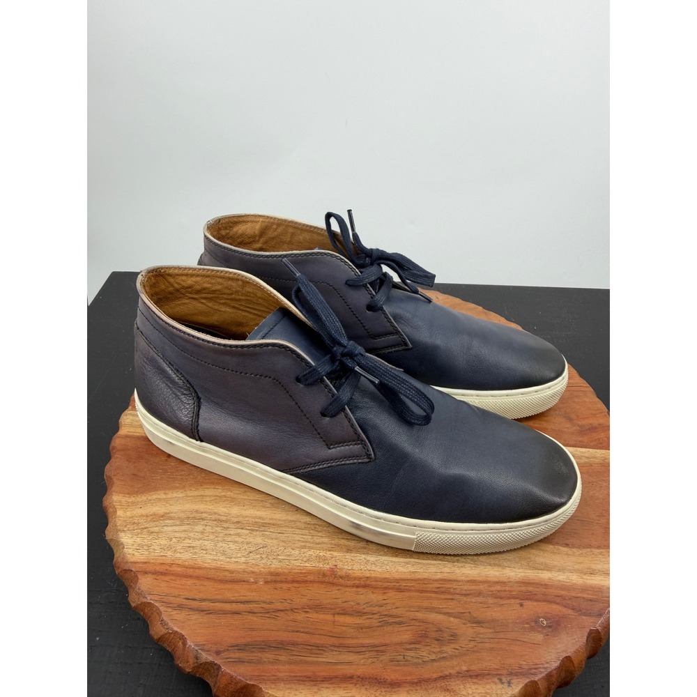 Blake McKay Owens Chukka Boot Mens Size 8 Navy Blue Leather Mid Top Sneaker